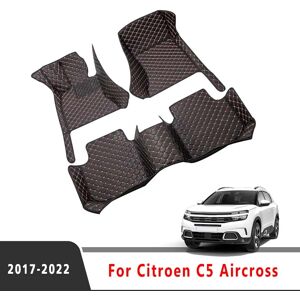 Aucun LHD pour citroën C5 Aircross 2022 2021 2020 2019 2018 2017 tapis de sol de voiture pièces de style intérieur couvertures imperméables tapis