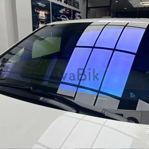 Aucun Violet rouge caméléon vert VLT 60% 70% 80% feuilles de pare-brise voiture avant arrière teinte de fenêtre pare-brise Protection solaire teinte Film UV