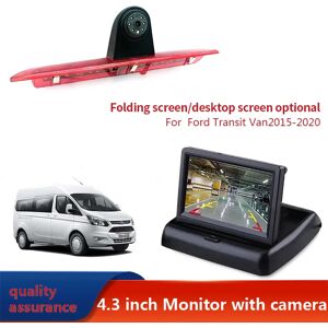 Caméra de recul pour feu stop de voiture, Vision nocturne HD, étanche, pour Ford Transit Van 2015 – 2020, avec moniteur de voiture de 4.3 pouces