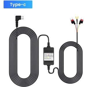 kpay Kit de fil dur pour caméra de tableau de bord, Port type-c DC 12/24V à 5V 3A, chargeur de voiture 24H, moniteur de stationnement, ligne Buck pour AZDOME M580 M560 GS63H Pro
