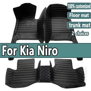 Aucun Tapis de sol en cuir imperméable pour Kia Niro SG2, tapis de voiture, coussin en polymères, couverture de boue, accessoires de voiture, pièces intérieures, 2023, 2024, 2025