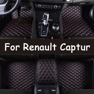 Aucun Tapis de sol de voiture personnalisé pour Renault Captur 2021 2022, repose-pieds automatique, couverture de tapis automobile
