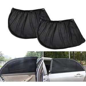 Aucun Rideau d'ombrage de fenêtre latérale, accessoires de style de voiture universels, couverture de fenêtre arrière, Protection UV, pare-soleil, 2 pièces