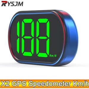 RYSJM Compteur de vitesse GPS AD km/h avec rétro-éclairage vert 12V 24V pour toutes les voitures GPS HUD compteur de vitesse numérique affichage tête haute accessoires de voiture