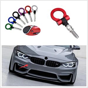 Aucun Crochets de remorque de remorquage de course de style de voiture, barres de remorquage avant et arrière européennes, billette en aluminium, noir, rouge, or, vert, bleu