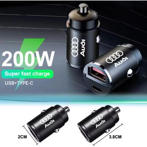 Aucun Chargeur de voiture à charge rapide, Mini anneau de traction, accessoires de chargeur de téléphone pour Audi A4 B5 B6 A3 A5 A6 C6 C5 A1 A7 A8 Q2 Q3 Q5 Q7 Q8