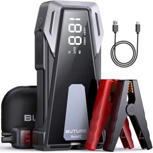 BUTURE batterie externe 2500A démarreur de saut chargeur Portable Booster de voiture 12V dispositif de démarrage automatique démarreur de batterie de voiture d'urgence