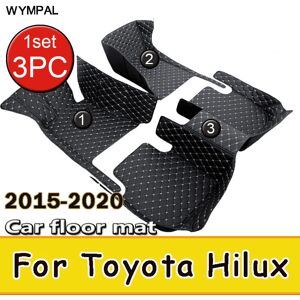 Aucun Tapis de sol de voiture pour Toyota Hilux 2020 2019 2018 2017 2016 2015, couverture de tapis personnalisée