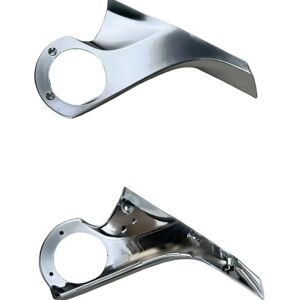 Aucun Coque intérieure de rétroviseur de voiture, pièces de couverture de garniture chromée, support de