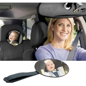 EAFC Rétroviseur de siège arrière de voiture réglable pour bébé, vue de sécurité, rétroviseur de garde face à l'intérieur de la voiture, moniteur de barrage pour enfants