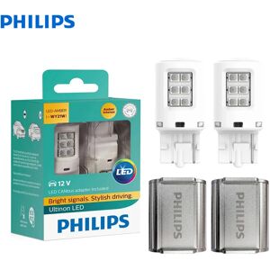 Philips Clignotant automatique, Lampes LED ambre, Pas de flash, Pas de courageux 11065ULAX2, WY21W, T20 Ultinon, 2x LED, Adaptateur CANbus