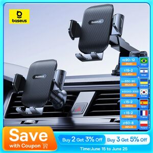 Baseus support de téléphone de voiture ventouse pour tableau de bord pare-brise support de téléphone