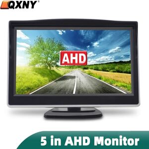 QXNY Moniteur de voiture AHD/CVBS IPS, écran LCD de 5 pouces, pour véhicule, caméra de recul 1080P/720P, vidéosurveillance, Surveillance de sécurité domestique