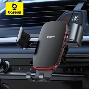 BASEUS Bas192.- Support métallique de téléphone portable pour voiture, montage sur grille d'aération et