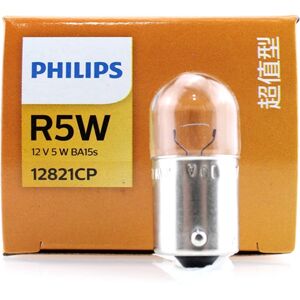 Philips – clignotant de voiture R5W 12V 5W BA15s, 10 pièces, Standard Original, feu de Position, feu de stationnement, antibrouillard 12821CP
