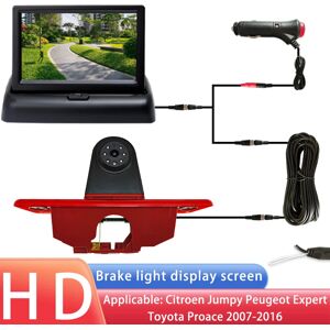 Caméra de recul pour feu stop de voiture, avec moniteur de voiture de 4.3 pouces, pour citroën Jumpy Peugeot Expert Toyota Proace 2007 – 2016