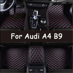 Aucun Tapis de sol de voiture pour Audi A4, B9, 2017, 2018, 2019, 2020, 2021, coussinets de pied automatiques personnalisés, couverture de tapis automobile, accessoires intérieurs
