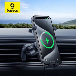 Baseus 15W Support de téléphone de voiture Support de charge sans fil évent Support de téléphone par
