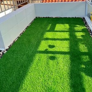 Aucun 10 pièces 12 pouces x 12 pouces carreaux de sol d'herbe vert imbriqué carreaux de pont d'herbe tapis de gazon tapis d'herbe pour jardin pelouse Patio balcon