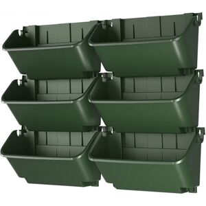 Aucun Pots de fleurs en plastique, 1 pièce, murs de plantes verticaux, conteneur vert tridimensionnel, boîtiers de plantation, jardinières, boîtes de forêt