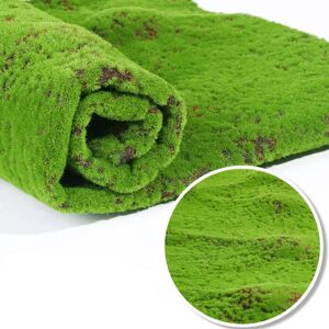 Aucun Tapis Mural en Mousse de Gazon, Plantes Artificielles, Faux Polymères Verts, Décor pour Sol de Maison, Mariage, Jardin Extérieur, Micro Paysage