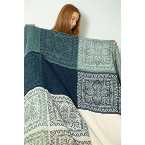 Aucun Grand coussin de canapé en chenille, couverture avec pompon, plaid bohème coloré, oreiller d'asile, méditerranéen et américain