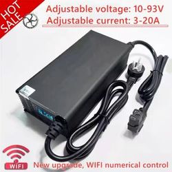 Southrol Chargeur de batterie au Lithium Li-ion Lifepo4, 20a, 12V, 24V, 48V, 72V, 60V, 67.2V, 84V, 4s, 8s, 13s, 14s, 16s, 20s, 24s, plomb acide, pièces de Charge rapide