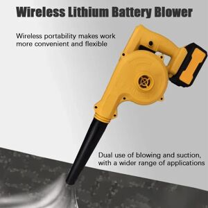 dawupine Souffleur d'air et aspirateur sans fil multi-usage, collecteur de poussière électrique pour ordinateur, plumeau de feuilles pour batterie au Lithium DeWalt 18V 20V