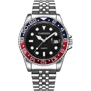 CURDDEN Hommes marque célèbre montres étudiants garçons mode bracelet en acier inoxydable calendrier décontracté montre à Quartz vert Relogios Masculinos 2024