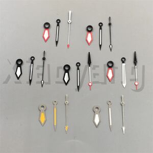 BLIGER Aiguilles de montre à épée Shoous, pièce de mouvement, convient pour NH35, NH36, ETA2836, 2824, PT5000, Po15, noir, blanc, rouge, argent, orange, vert, C3