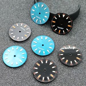 Aucun Cadran de montre NH/35, haute qualité, cadran lumineux bleu vert pour mouvement NH/35/8215/2824, accessoires de réparation de montre
