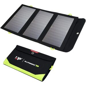 ALLPOWERS-Panneau Solaire Flexible Pliable, 5V 18V, Chargeur de Batterie à Haute Efficacité, 21W, Chargeur de Téléphone pour iPhone de Voyage