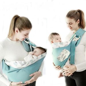 Aucun Enveloppement pour bébé, écharpe pour nouveau-né, double usage, couverture d'allaitement pour nourrissons, tissu en maille, porte-allaitement jusqu'à 130 lb (0-36M)