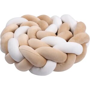 Aucun Pare-chocs pour lit de bébé 1-4M, tissage tressé noué à la main, protection de berceau en peluche, oreiller à nœud pour bébé, décor de chambre de bébé
