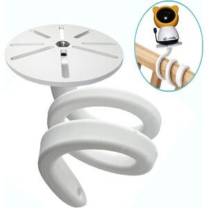 zysecurity Support flexible pour moniteur de bébé pour berceau Support de caméra pour bébé pour SM50W Support de caméra IP à enroulement pliable Sans trou Aucun dommage au mur Étagère pour caméra bébé pour