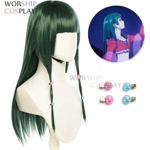 Aucun Maomao Cosplay perruques Anime l'apothicaire journaux perruque femmes mignonnes vert noirâtre