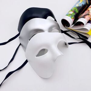 Aucun Halloween Costume fête mascarade mâle mascarade demi visage adulte fantôme de l'opéra rétro Prince masque borgne