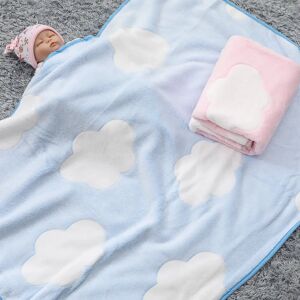 Aucun Couvertures pour bébé nouveau-né, imprimé nuages 3D, en flanelle, pour bébé garçon et fille, lange d'emmaillotage, couverture de poussette pour bébé, literie pour enfants