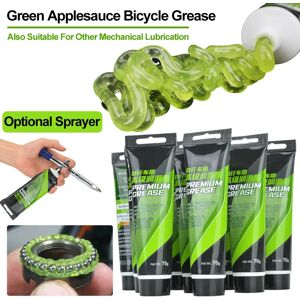 Aucun 1-5 pièces graisse de vélo jauge de pommes vertes graisse de roulement huile de moteur lubrifiant en option pistolet à graisse, accessoires d'entretien de vélo