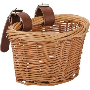 Aucun Panier tissé avant de vélo en osier pour enfants, panier de rangement Durable et étanche fait à la