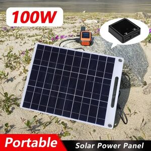 EESBAO Plaque solaire 5V, panneau solaire étanche, Portable, double USB, chargeur de batterie solaire, Camping en plein air, charge de cellules solaires