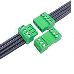 Aucun 10 jeux de soudage bout à bout aérien type 15EDGRK-3.81mm type enfichable type 2edg bornier vert 2EDGRK pour rangée de connecteurs