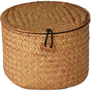 Aucun Boîte de rangement ronde en osier, paniers décoratifs pour bacs ganizer, porte-papier hygiénique,