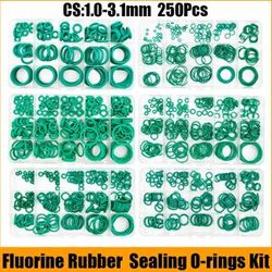 NONE FKM joint torique vert fluorur caoutchouc joint d'étanchéité joint torique CS1.5/2.0/2.4/3.1mm résistant à l'huile acide alcalis résistant joint torique