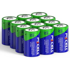 PKCELL-Pile CR2 3 V Lithium Primaire (veMNO2) Bouton Top 24.com pour Moniteur de Bébé, Système d'Alarme Funifilm Instax, 12 Pièces