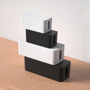 JETTING Boîte de Rangement de Câbles, Carte d'Alimentation, Gestion des Fils, Boîtier de Fils, Chargeur Anti-Poussière, Bac de Chargeur