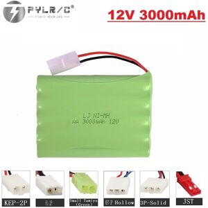 PYLRC Batterie aste 12V 3000mAh Nilaissée Tamiya/2P/prise KET-3P pour voiture jouet Rc train précieux Robot bateau odorNi-laissée AA 12V