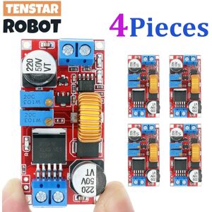 TENSTAR ROBOT Convertisseur de puissance XL4015 5A DC à DC, 8-34V à 1.25-32V CC CV, pilote LED, carte de charge abaisseur, Module de chargeur au Lithium, 4 pièces
