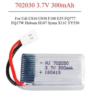 YTBNA Batterie Lipo 3.7V 300mAh U816 F180 E55 FQ777 H107 X11C FY530, Batteries pour Drone d'avion télécommandé, chargeur de batterie UAV