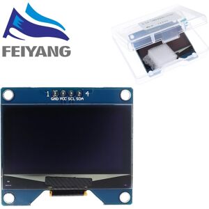 SAMIORE ROBOT Module d'écran OLED blanc bleu 1.54 pouces, 4 broches, lecteur IC SSD1309, Compatible avec